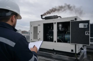 jeneratör siyah duman